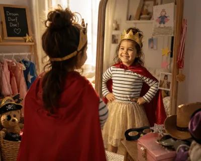 Waarom kinderen het leuk vinden om zichzelf verkleed te zien