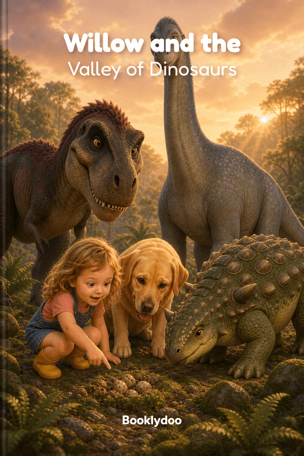 Book cover of Willow and the Valley of Dinosaurs