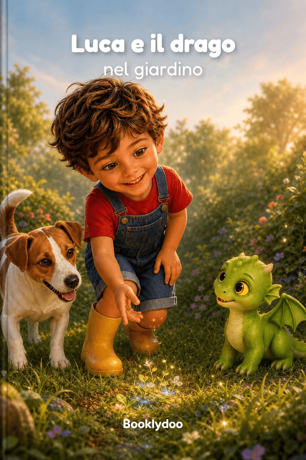 Copertina del libro Luca e il drago nel giardino