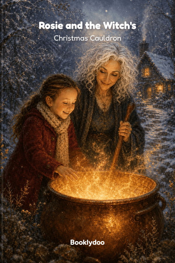 Book cover of Rosie and the Witch's Christmas Cauldron